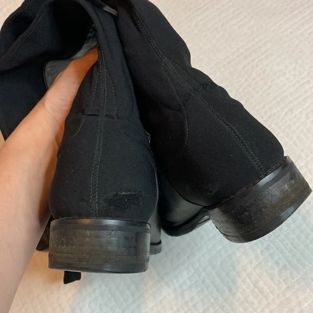 Stuart Weitzman 5050 OTK Over the Knee Black Boots, Size 9M
